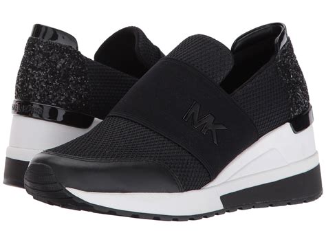 michael kors felix trainer black silver|Michael Kors felix trainer.